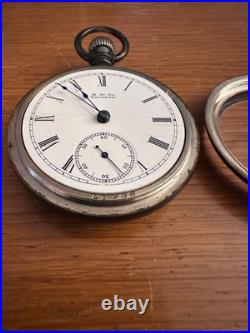 American Waltham pocket watch 1883 serial #4334043 FAHYS Coin silver case