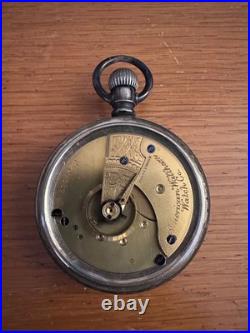 American Waltham pocket watch 1883 serial #4334043 FAHYS Coin silver case