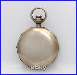 American Watch Co 18s KWithKS pocket watch in a great looking Silver Hunting Case