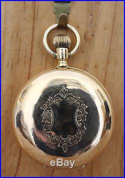 An Unusual Double Dialled Full Hunting Gold 14 Cased Calendar Pocket Watch
