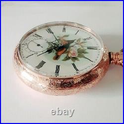 Ancienne montre de poche ELGIN années 18 7 bijoux G/boîtier rempli H. Muhrs Sons Crown B II