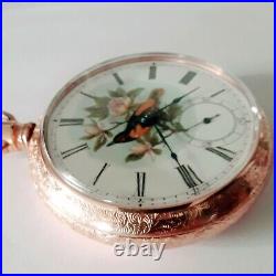 Ancienne montre de poche ELGIN années 18 7 bijoux G/boîtier rempli H. Muhrs Sons Crown B II