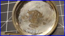 Antique 0.800 Silver Double Hunter Pocket Watch Case Da Heng Chinese Mark