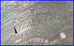Antique 0.800 Silver Swiss Pocket Watch Engraved Case Roman Numeral Dial