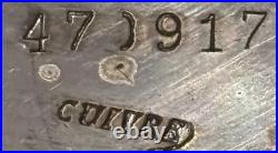 Antique 0.800 Silver Swiss Pocket Watch Engraved Case Roman Numeral Dial