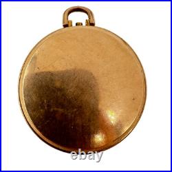 Antique 10 Size Elgin Open Face Pocket Watch Case 10k Rose Gold Filled USA