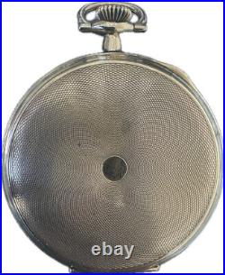 Antique 12S Keystone Hunter Pocket Watch Case 10k RGP Guilloche with Coin Center