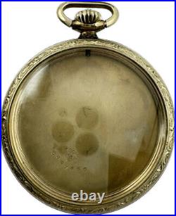 Antique 12 Size B&B Regal Pocket Watch Case 14k White Gold FilledPinstripe USA