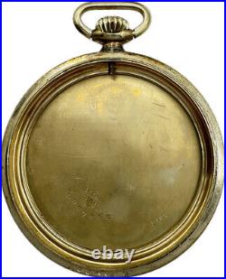 Antique 12 Size B&B Regal Pocket Watch Case 14k White Gold FilledPinstripe USA