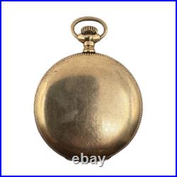 Antique 12 Size Crescent Hunter Pocket Watch Case 25 Year GFTextured USA