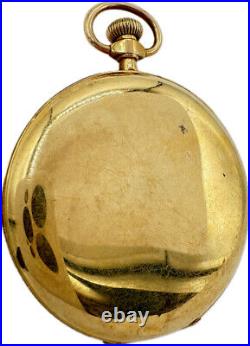 Antique 12 Size Dueber Open Face Pocket Watch Case 25 Year Gold Filled USA