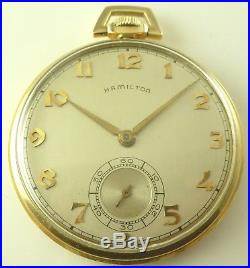 Antique 12 Size Hamilton Pocket Watch Grade 917 Excellent Gold-Filled Case