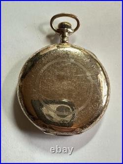 Antique 12 Size Illinois Private Label GF Pocket Watch Hunting Case WS-61