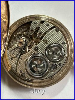 Antique 12 Size Illinois Private Label GF Pocket Watch Hunting Case WS-61