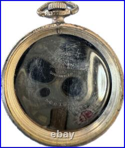 Antique 12 Size Illinois Tivoli Open Face Pocket Watch Case 14k Gold Filled