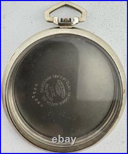 Antique 12 Size Keystone Open Face Pocket Watch Case 10k White GF USA