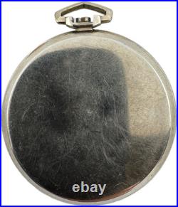 Antique 12 Size Keystone Open Face Pocket Watch Case 10k White GF USA