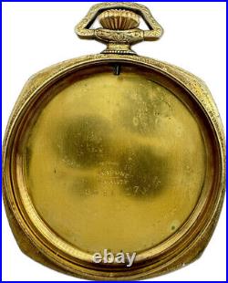 Antique 12 Size Tribune Cushion Style Pocket Watch Case 10k Gold Filled