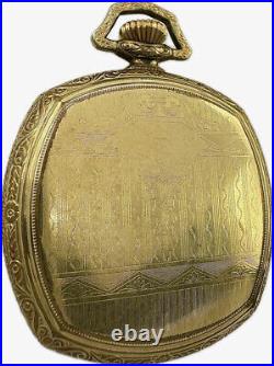 Antique 12 Size Tribune Cushion Style Pocket Watch Case 10k Gold Filled