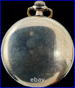 Antique 12 Size Wadsworth Smooth Open Face Pocket Watch Case 10k Gold Filled