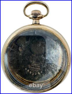 Antique 12 Size Wadsworth Smooth Open Face Pocket Watch Case 10k Gold Filled