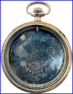 Antique 12 Size Wadsworth Smooth Open Face Pocket Watch Case 10k Gold Filled