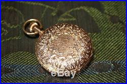 Antique 14K GOLD Waltham 6 sz. Hunting Case with Diamond Pocket Watch RUNS 57g