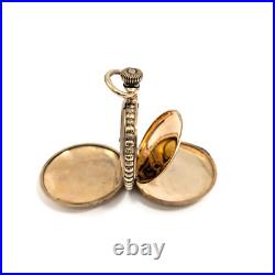Antique 14K Gold ELGIN Ladies Hunter Case Pocket Watch Size 0