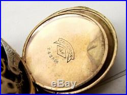 Antique 14K Gold Filled American Waltham Pocket Watch Criterion Hunters Case 6S