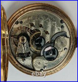 Antique 14 KT Gold Elgin National Watch Co. Hunter Case Pocket Watch 201700R