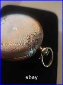 Antique 14 Kt Gold Pocket Watch Hunter Case Kw 41mm Case