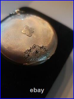 Antique 14 Kt Gold Pocket Watch Hunter Case Kw 41mm Case