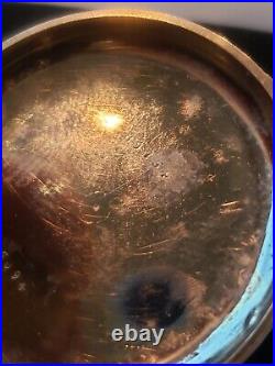 Antique 14 Kt Gold Pocket Watch Hunter Case Kw 41mm Case