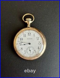 Antique 15 Jewel Waltham 20 Year Gold Filled Case Pocket Watch
