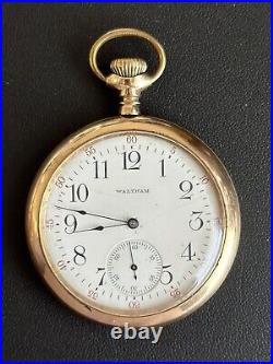Antique 15 Jewel Waltham 20 Year Gold Filled Case Pocket Watch