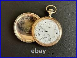 Antique 15 Jewel Waltham 20 Year Gold Filled Case Pocket Watch