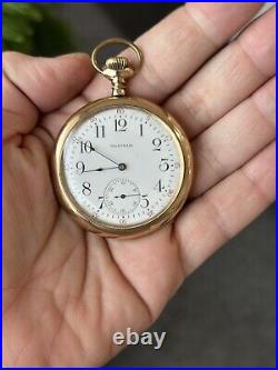 Antique 15 Jewel Waltham 20 Year Gold Filled Case Pocket Watch