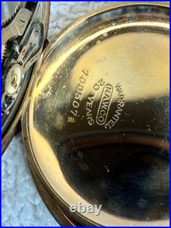 Antique 15 Jewels Illinois Pocket Watch with Chain& Knife Fob Gold F Case