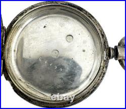 Antique 16S Locle Albert Duval Hunter Pocket Watch Case for KeyWind Coin Silver