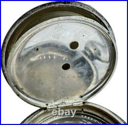 Antique 16S Locle Albert Duval Hunter Pocket Watch Case for KeyWind Coin Silver