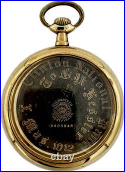 Antique 16S Philadelphia Masonic Open Face Pocket Watch Case Gold Filled USA
