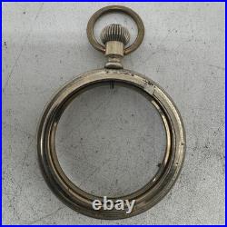 Antique 16 Size Illinois Salesman Pocket Watch Case for Pendant Wind SilverUSA