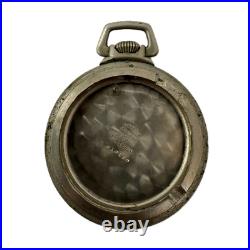Antique 16 Size Keystone Open Face Railroad Pocket Watch Case Silveroid USA