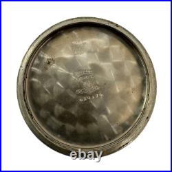 Antique 16 Size Keystone Open Face Railroad Pocket Watch Case Silveroid USA