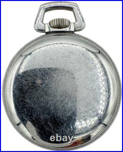Antique 16 Size Keystone Railroad Style Pocket Watch Case Chrome Coin Edge