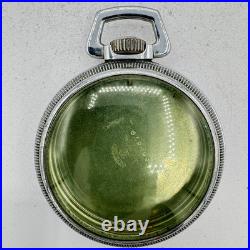 Antique 16 Size Keystone Railroad Style Pocket Watch Case Chrome Coin Edge