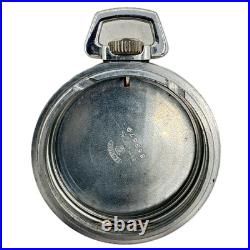 Antique 16 Size Keystone Railroad Style Pocket Watch Case Chrome Coin Edge