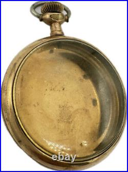 Antique 16 Size Star Coin Edge Center Pocket Watch Case 10k Gold Filled USA