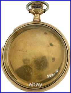 Antique 16 Size Star Coin Edge Center Pocket Watch Case 10k Gold Filled USA