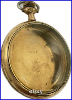 Antique 16 Size Star Coin Edge Center Pocket Watch Case 10k Gold Filled USA